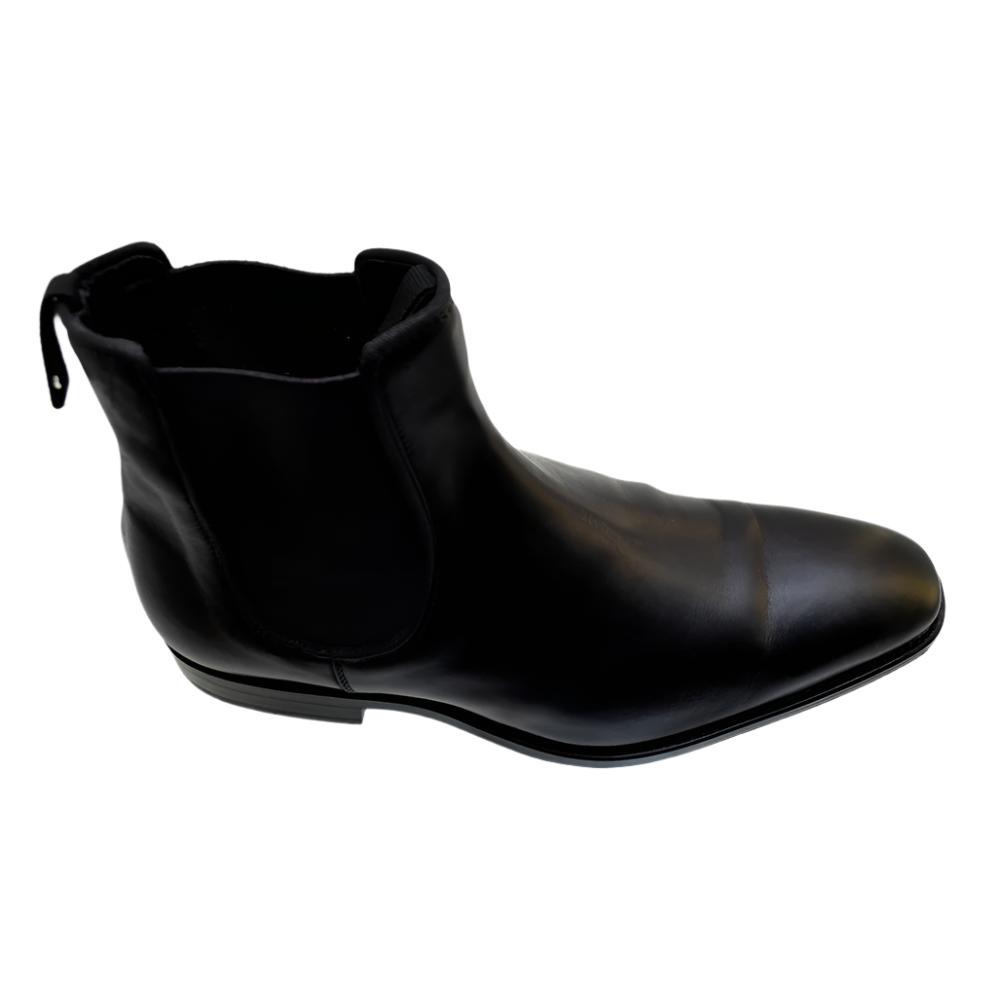 Men's Chelsea Boots Sendra 10608 Black Leather pull up