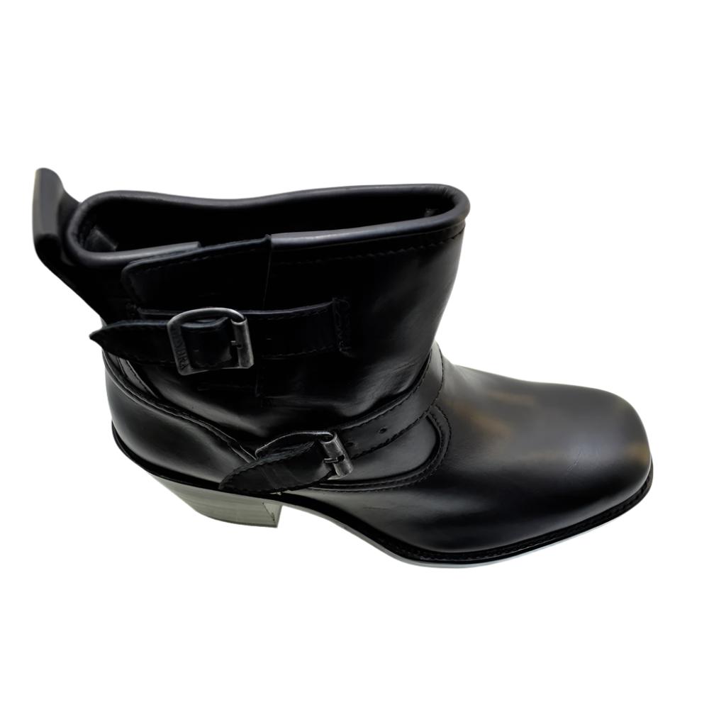 Women's Chelsea Boots Sendra 12176 Black Leather High Cuban